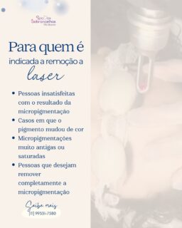 Você não precisa conviver com uma micropigmentação que não te representa mais.
Hoje teremos o nosso Laser Day no Spa das Sobrancelhas Vila Mascote — um dia dedicado exclusivamente à remoção a laser com segurança e resultados reais.

Aproveite as condições especiais:
▪️Despigmentação de sobrancelhas e pequenas tatuagens (280,00 por sessão);

Quer garantir o seu horário? Entre em contato com a gente! 💜✨

#laserday #RemocaoDeMicropigmentacao #remocaodetatuagem #spavilamascote