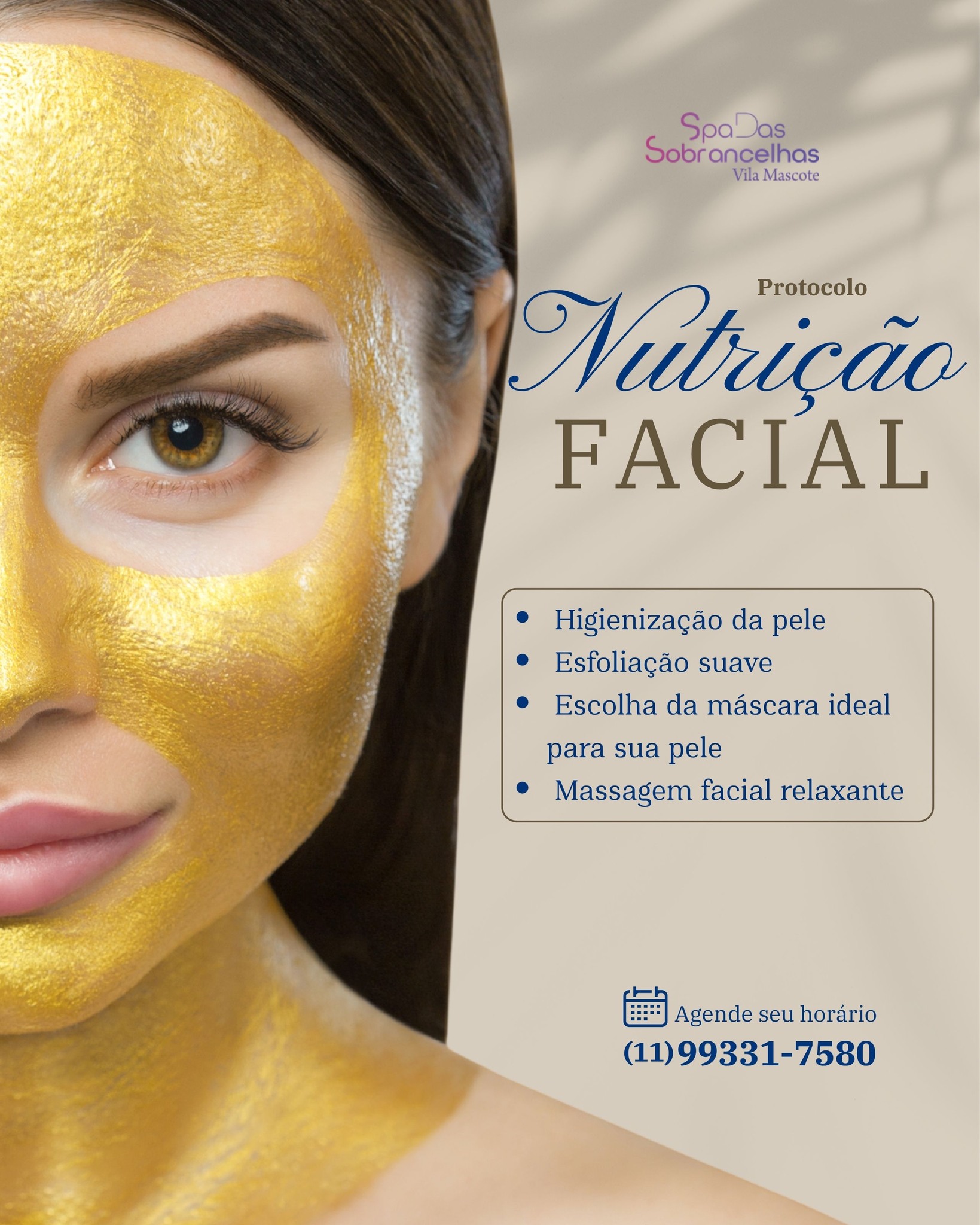 Durante o inverno, a pele tende a ficar mais ressecada, sensível e sem viço. Aqui no Spa Vila Mascote temos um protocolo exclusivo para proporcionar hidratação, nutrição e conforto, utilizando máscaras profissionais Adcos, escolhidas de acordo com as necessidades da sua pele.

O protocolo inclui:
 - Higienização da pele
-  Esfoliação suave
 - Escolha da máscara ideal para sua pele
 - Massagem facial relaxante 

Quer saber mais? Entre em contato com a gente! ✨

#nutricaofacial #spavilamascote #cuidadoscomapele